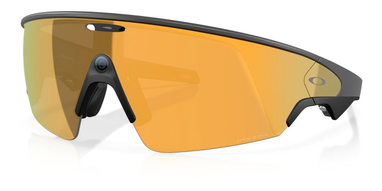 Oakley Sonnenbrille Meta Vanguard 800104 (Glasfarbe: Prizm 24k) schwarz - 1 Brille mit Hartschalenetui